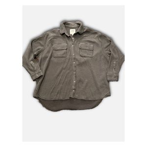 Aerie waffle knit button down